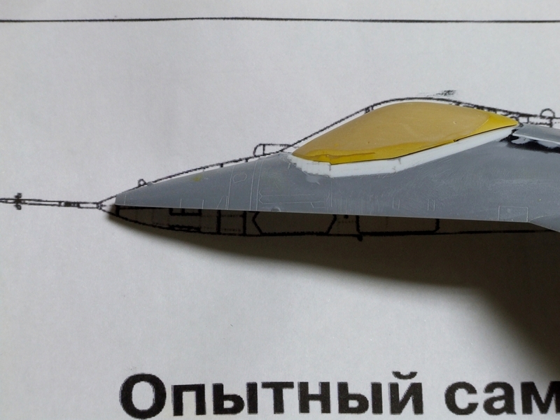 ZVEZDA 1/72 Sukhoi T-50 (PAK-FA) Building Part. - EXTRA DARK SEAGRAY