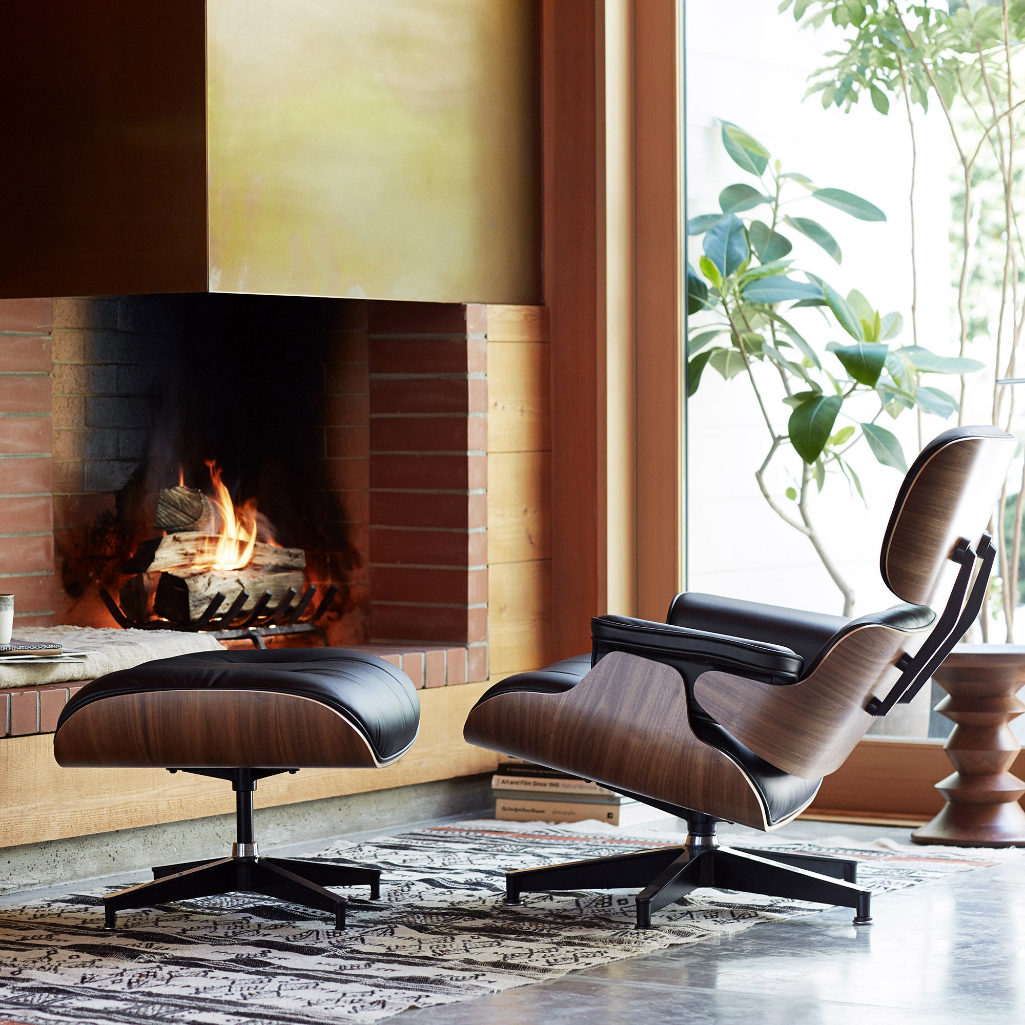 Eames® Lounge Chair and Ottoman from Herman Miller - Walnut