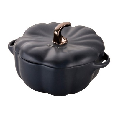 Staub Ceramic 24-oz Pumpkin Cocotte - Matte Black : Target