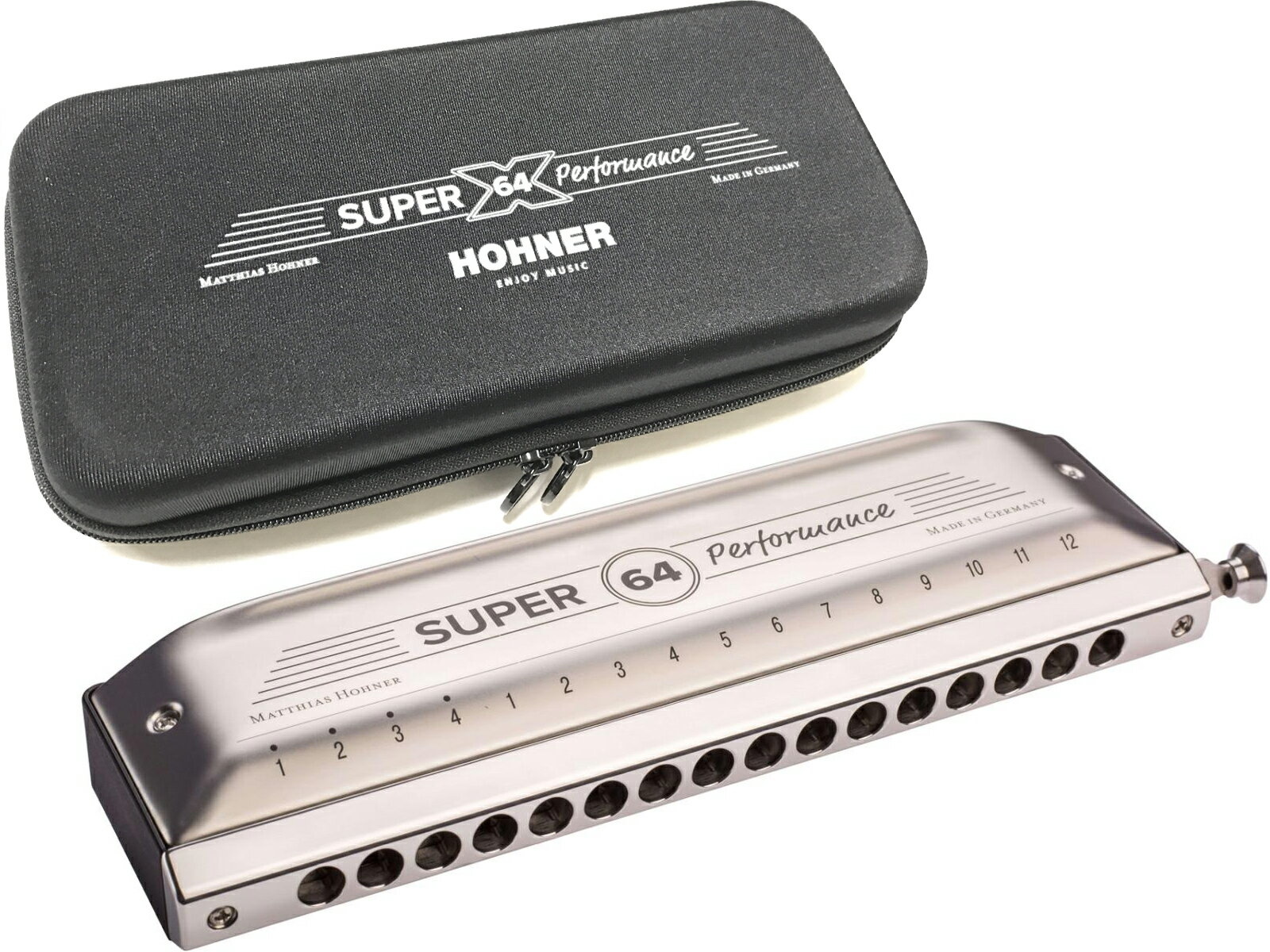 楽天市場】hohner クロマチック ハーモニカ new super 64xの通販