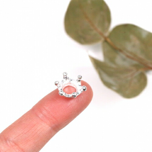 楽天市場】【チャーム】ミルククラウン《シルバー》[冠 コネクター