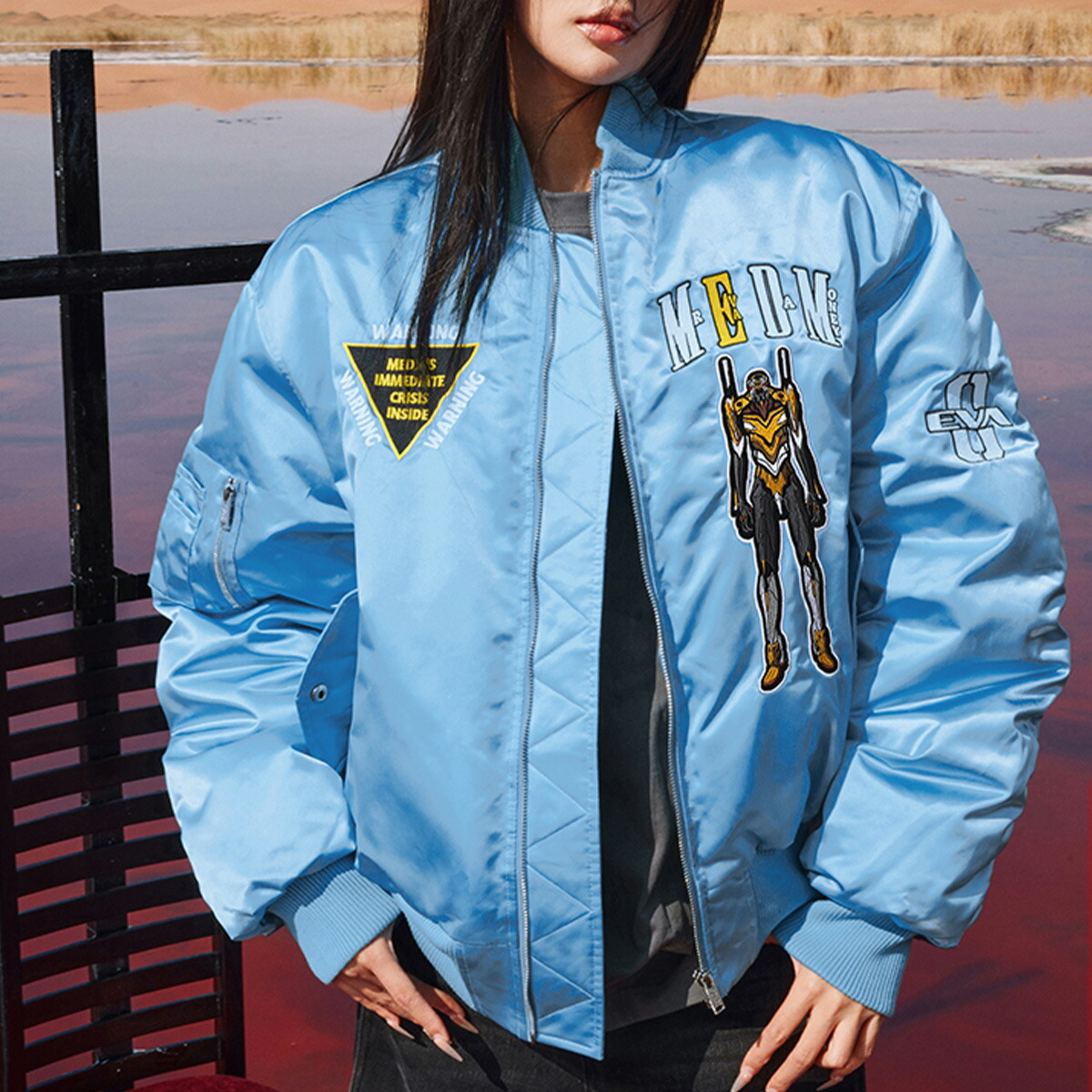 楽天市場】MEDM EVA コラボ ミスターエンジョイダマネー MA1