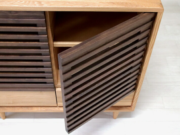 楽天市場】無垢材 サイドボード キャビネット 北欧 おしゃれ 幅85cm