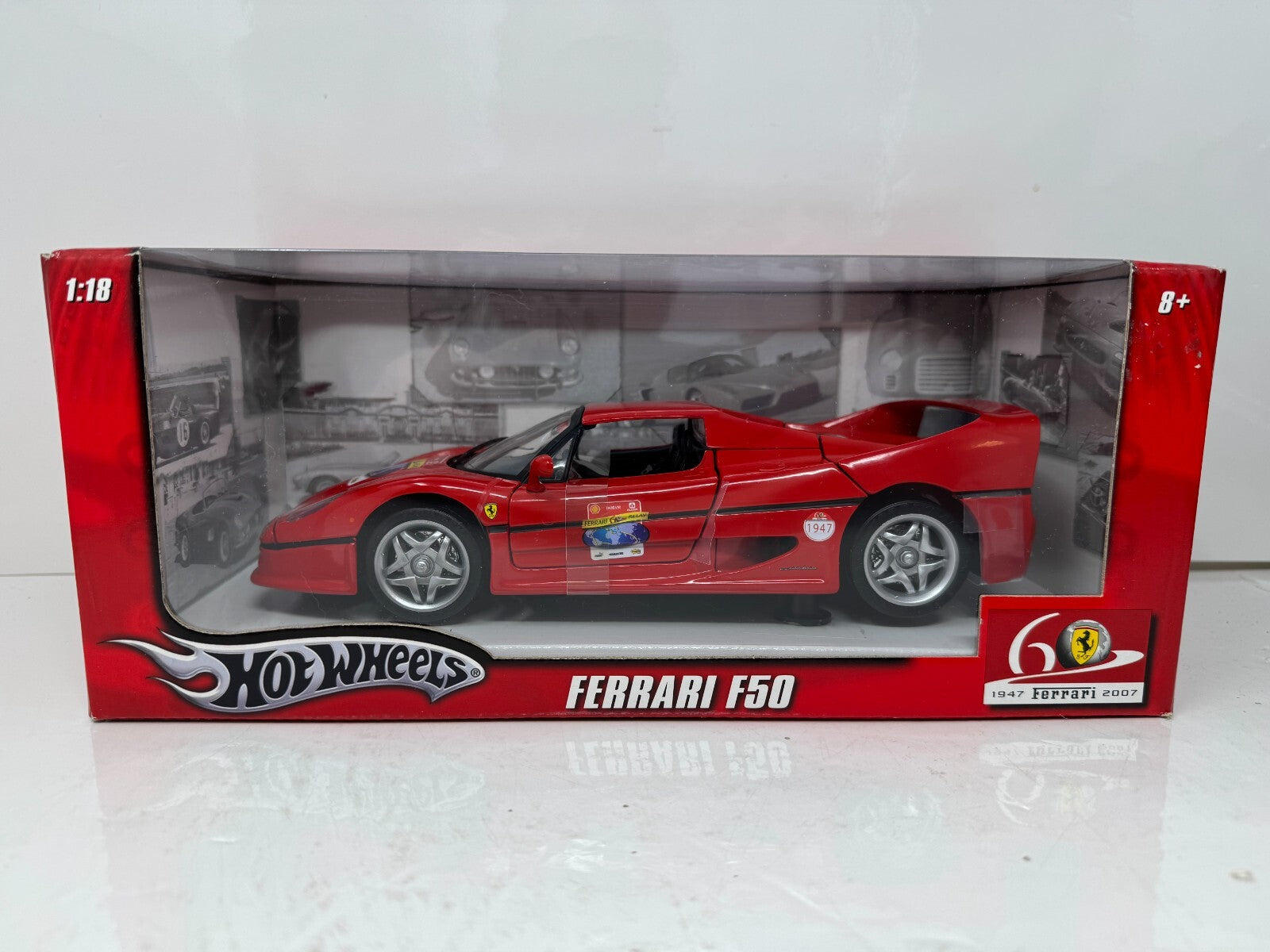 Hot Wheels Ferrari F50 1:18 Diecast 60th Anniversary 1947-2007