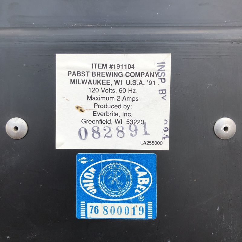 Vintage Pabst Blue Ribbon Beer Lighted Clock Sign (T609