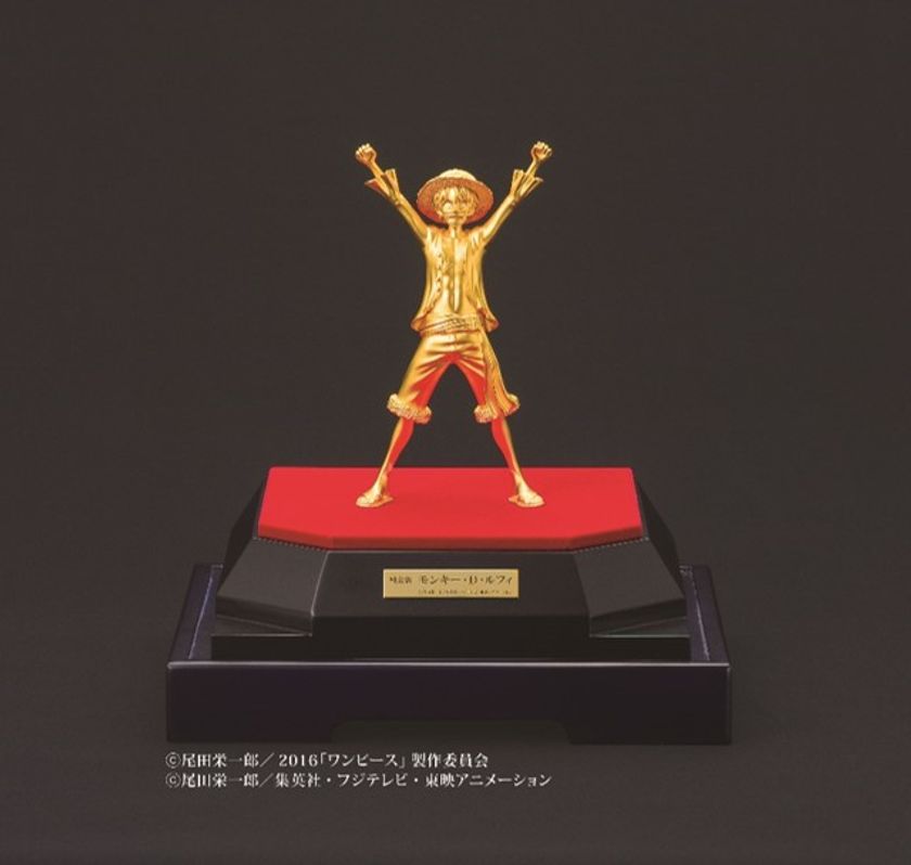 ONE PIECE FILM GOLD」の公開記念で作成された 2,000万円の「純金製