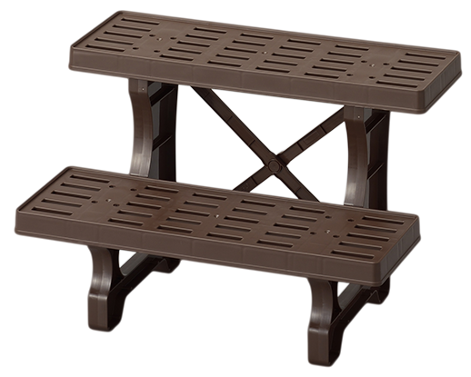 フラワースタンド2段450（チョコブラウン） | グリーンパル株式会社