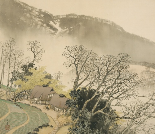 山家早春 | 川合玉堂 | 収蔵品詳細 | 作品を知る | 東京富士美術館