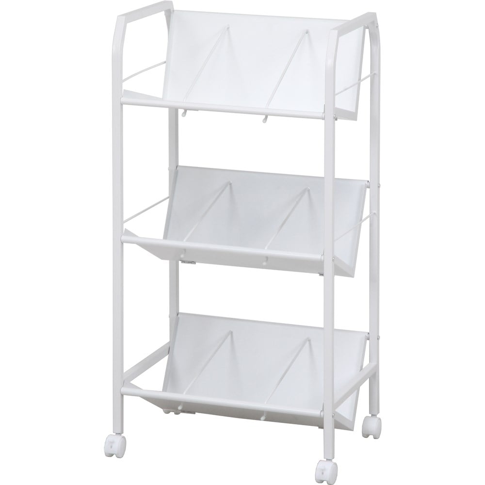 ファイルワゴン 3段(ホワイト): 文房具・事務用品|ホームセンター