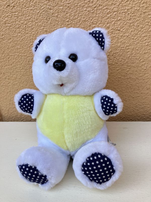 Top Toys Dots Bear くま ビンテージ ぬいぐるみ テディベア シロクマ