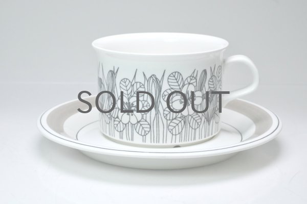 ARABIA/アラビア/Krokus/クロッカス/グレーリム/ティーカップ&ソーサー