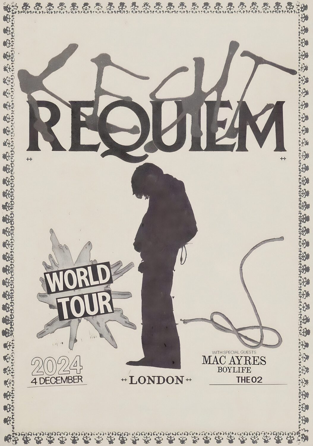 KESHI Requiem 2024 World Tour LONDON The O2 Arena Poster