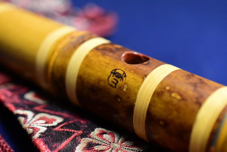 真山銘 都山流 『尺八 金三線 金歌口』 ｜骨董品買取 緑和堂