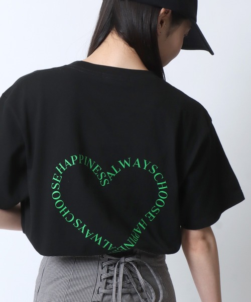 SITRY（シトリー） tシャツ ハート ロゴ プリント Tシャツ/ heart logo