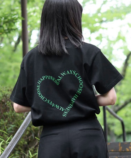 SITRY（シトリー） tシャツ ハート ロゴ プリント Tシャツ/ heart logo