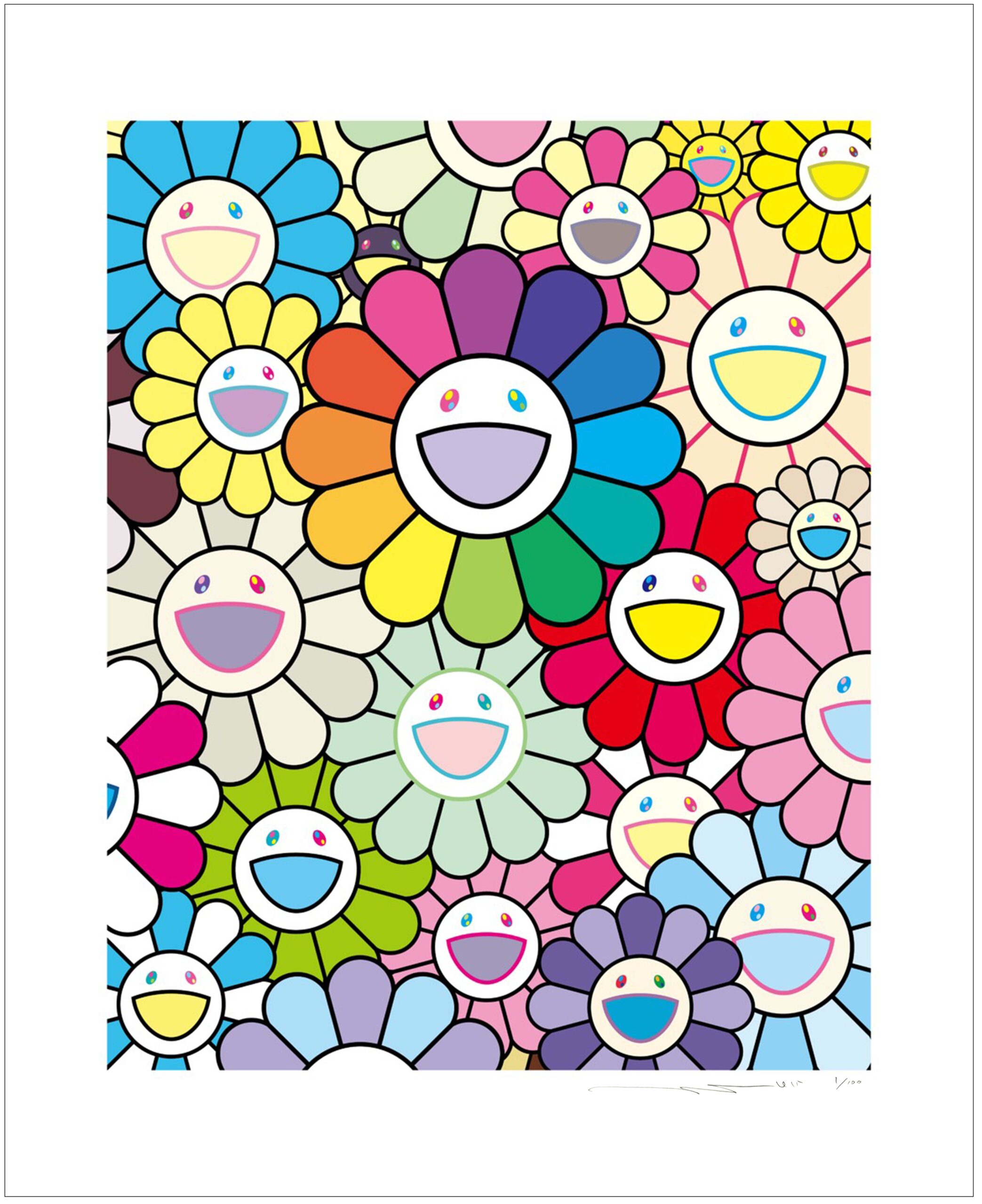 お花祭りのフィナーレを記念し、11月8日・9日に村上隆の新作お花版画4