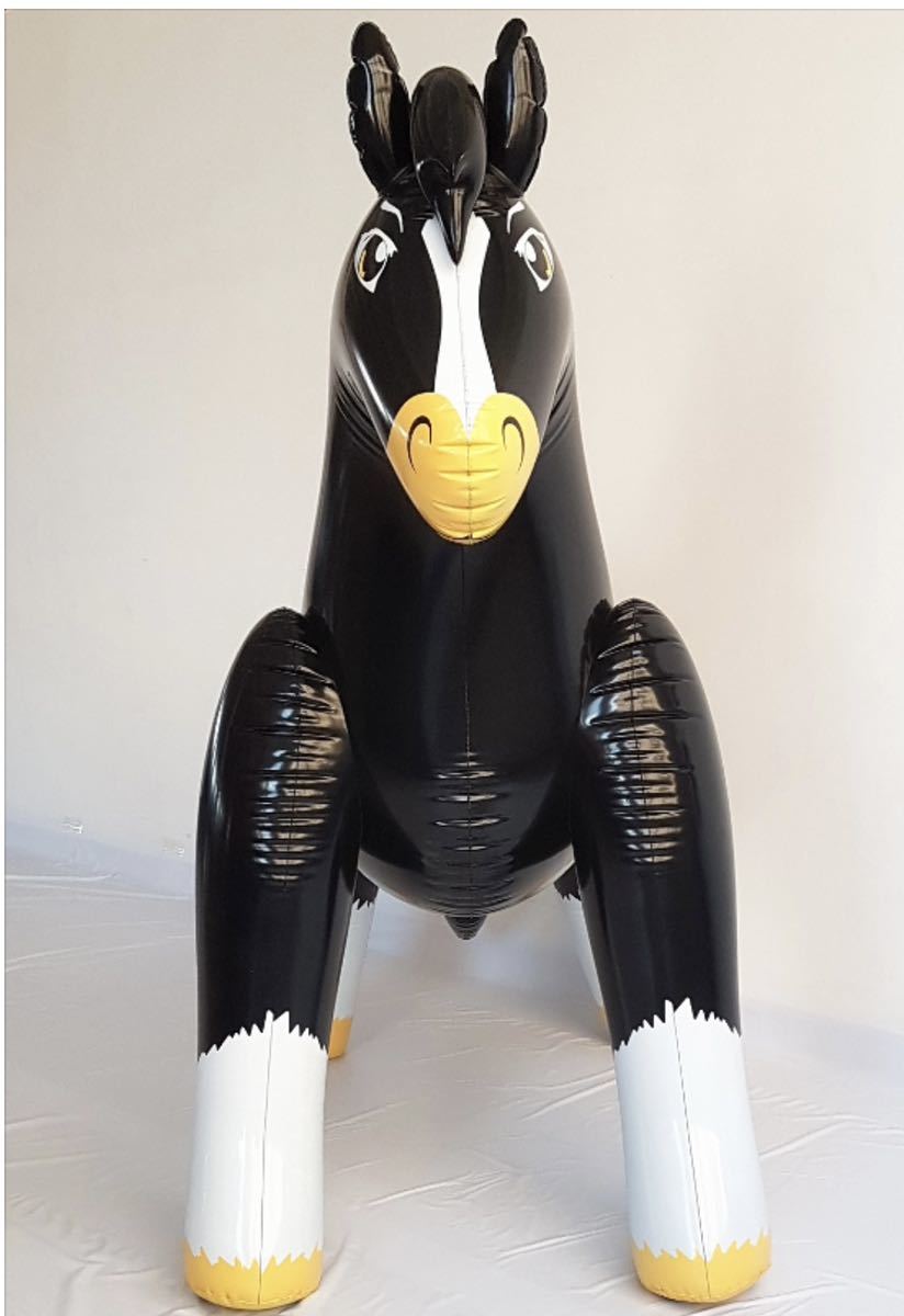 馬 ブラック ツヤあり フロート 空気ビニール風船 浮き輪 レア 新製品