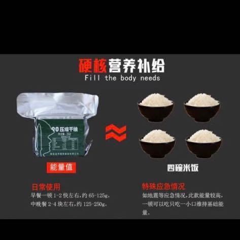 中越戦争 元祖中国軍特殊部隊用レーション 圧縮ビスケット3個300g 中国