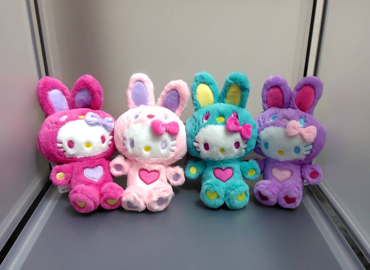 Yahoo!オークション - ハローキティカラフルバニーマスコットホルダー