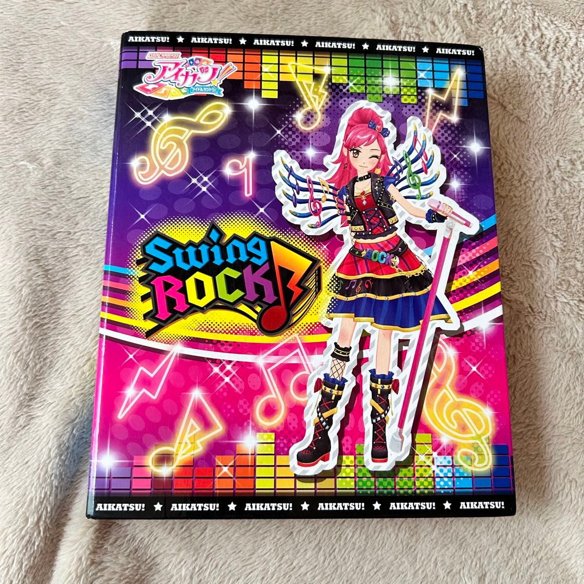 データカードダス アイカツ オフィシャルバインダー スイングロック音