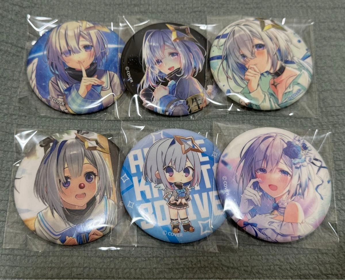 ホロライブ 天音かなた 3Dライブ ブラインド缶バッジ全6種セット
