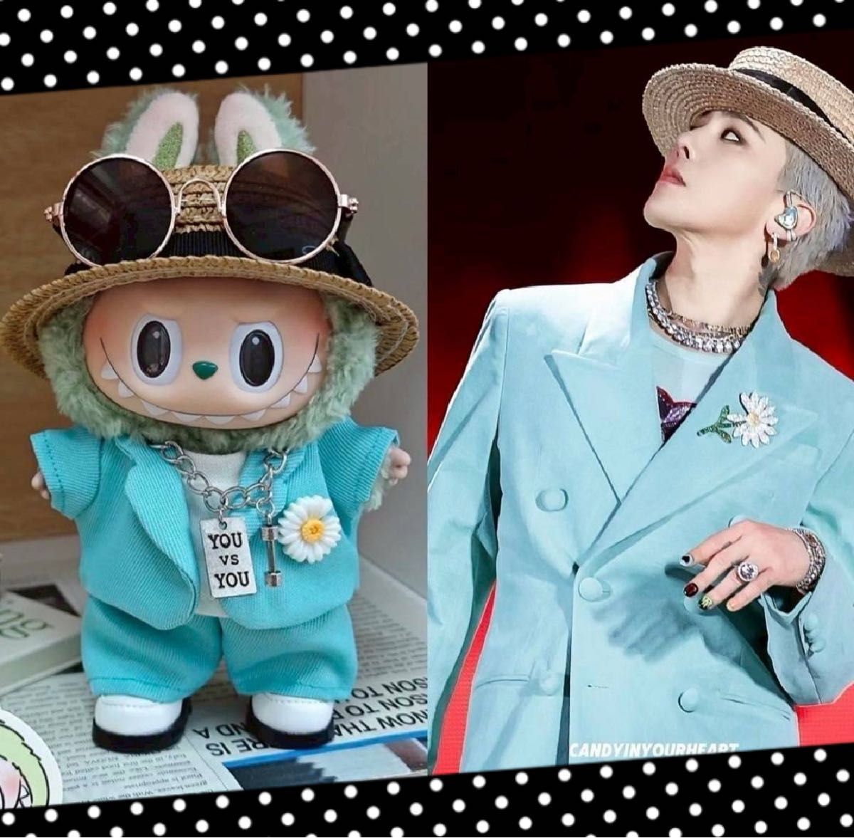 ラブブ らぶぶ labubu G-DRAGON GD BIGBANG ぬい服 ビッグバン