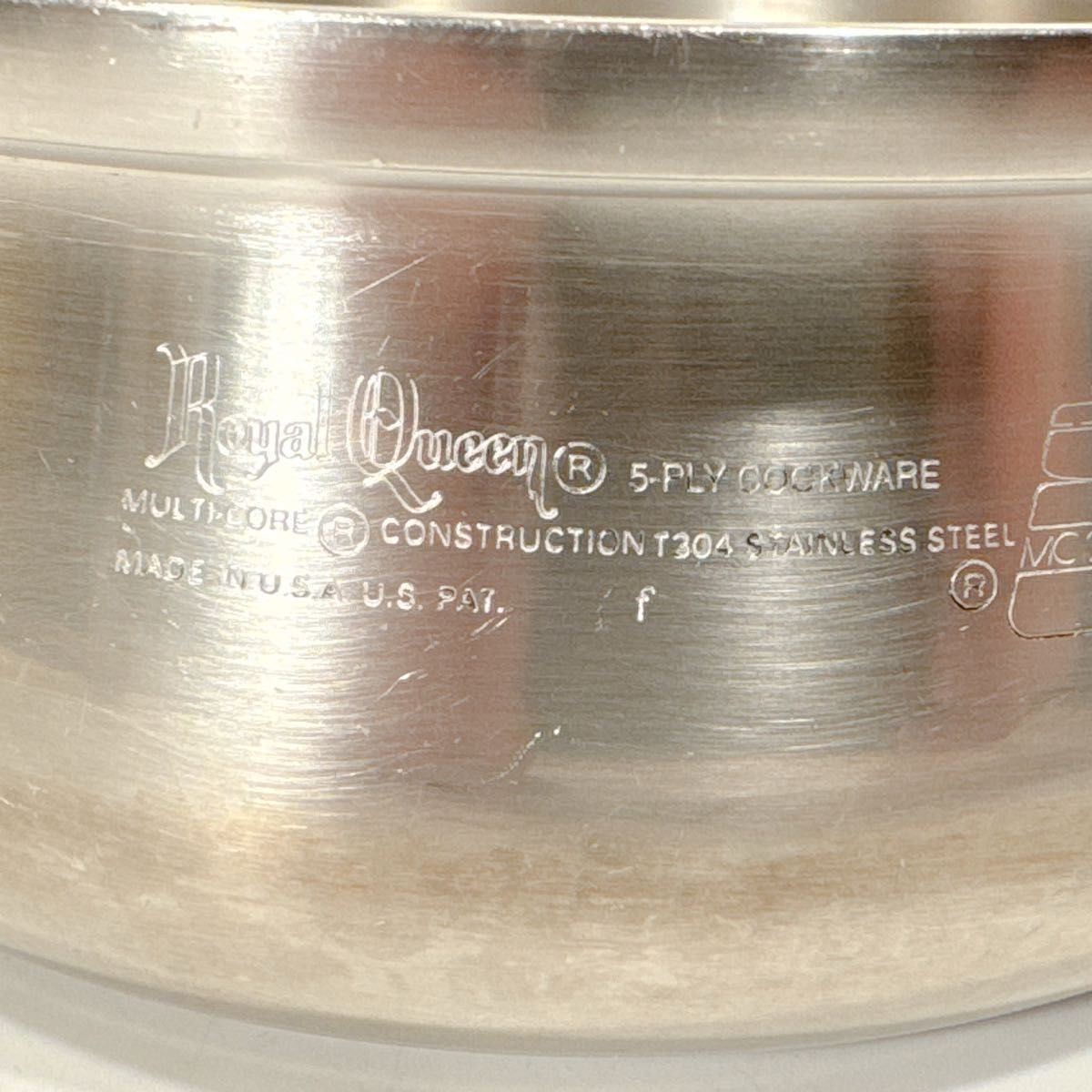 ロイヤルクイーン ROYAL QUEEN 1コート ステンレス鍋 IH対応 片手鍋