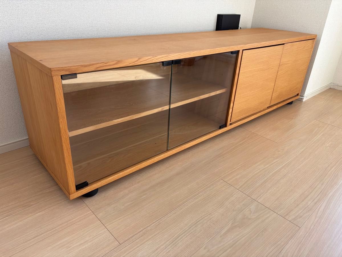 無印良品 スタッキングキャビネット オーク材 テレビ台 ローボード