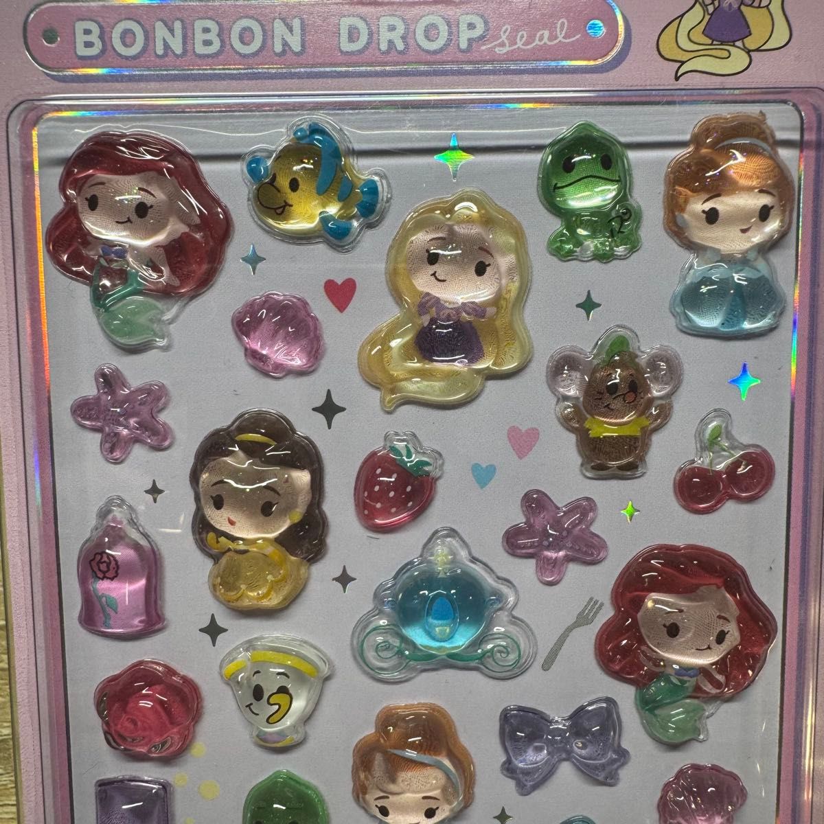 正規品 ディズニープリンセス ボンボンドロップシール 未開封 レア