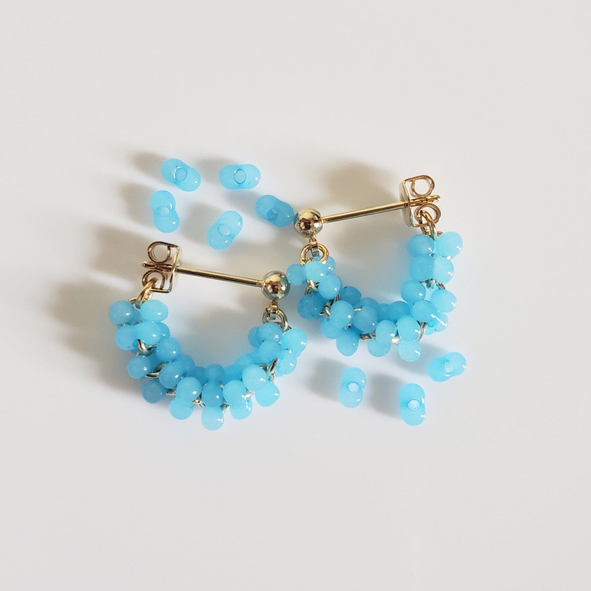 No 45 チェコビーズ ファルファーレ ピアス｜Yahoo!フリマ（旧PayPay