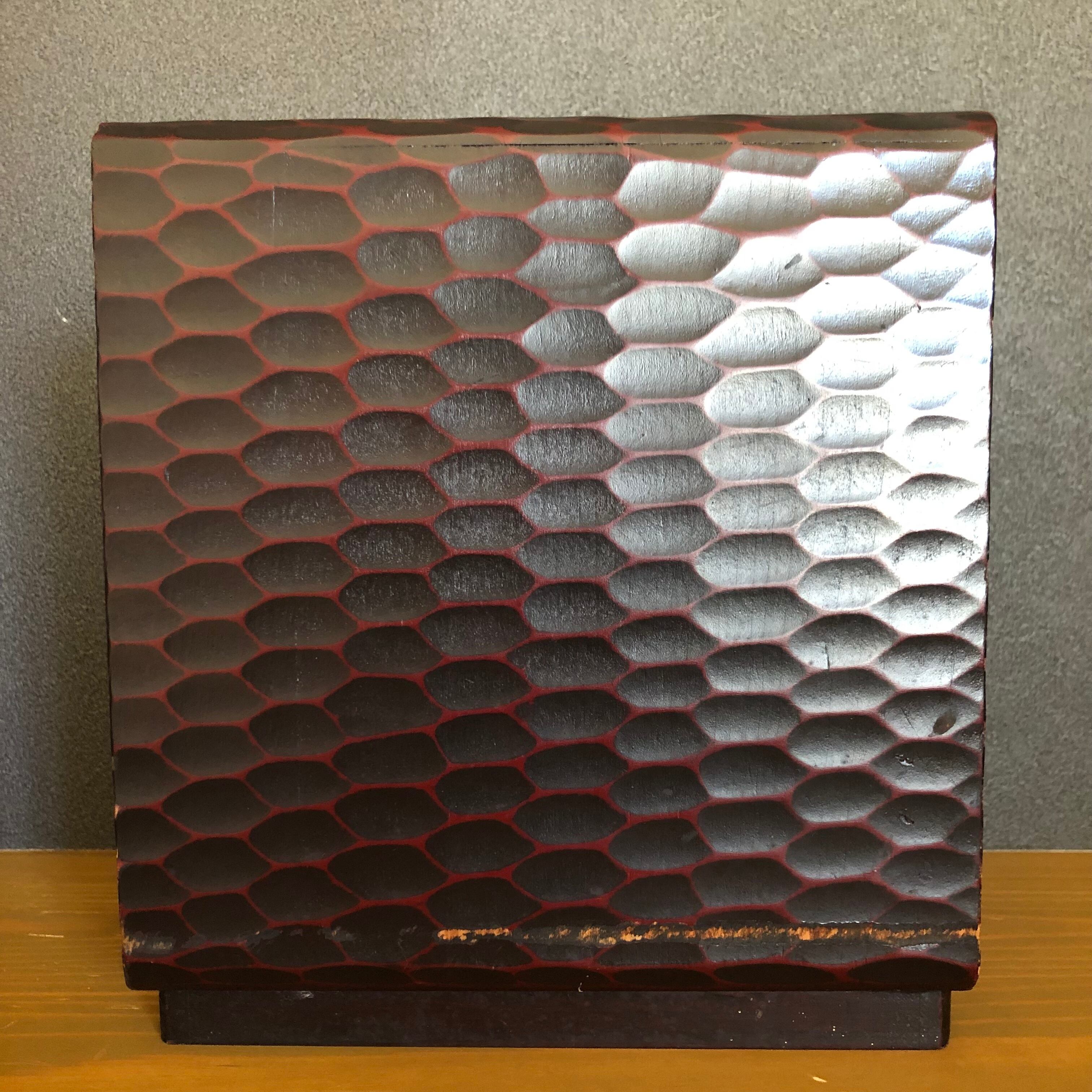 鎌倉彫 3段ボックス小引き出し］K5001 | 古物商店HYSOKA［ひそか］