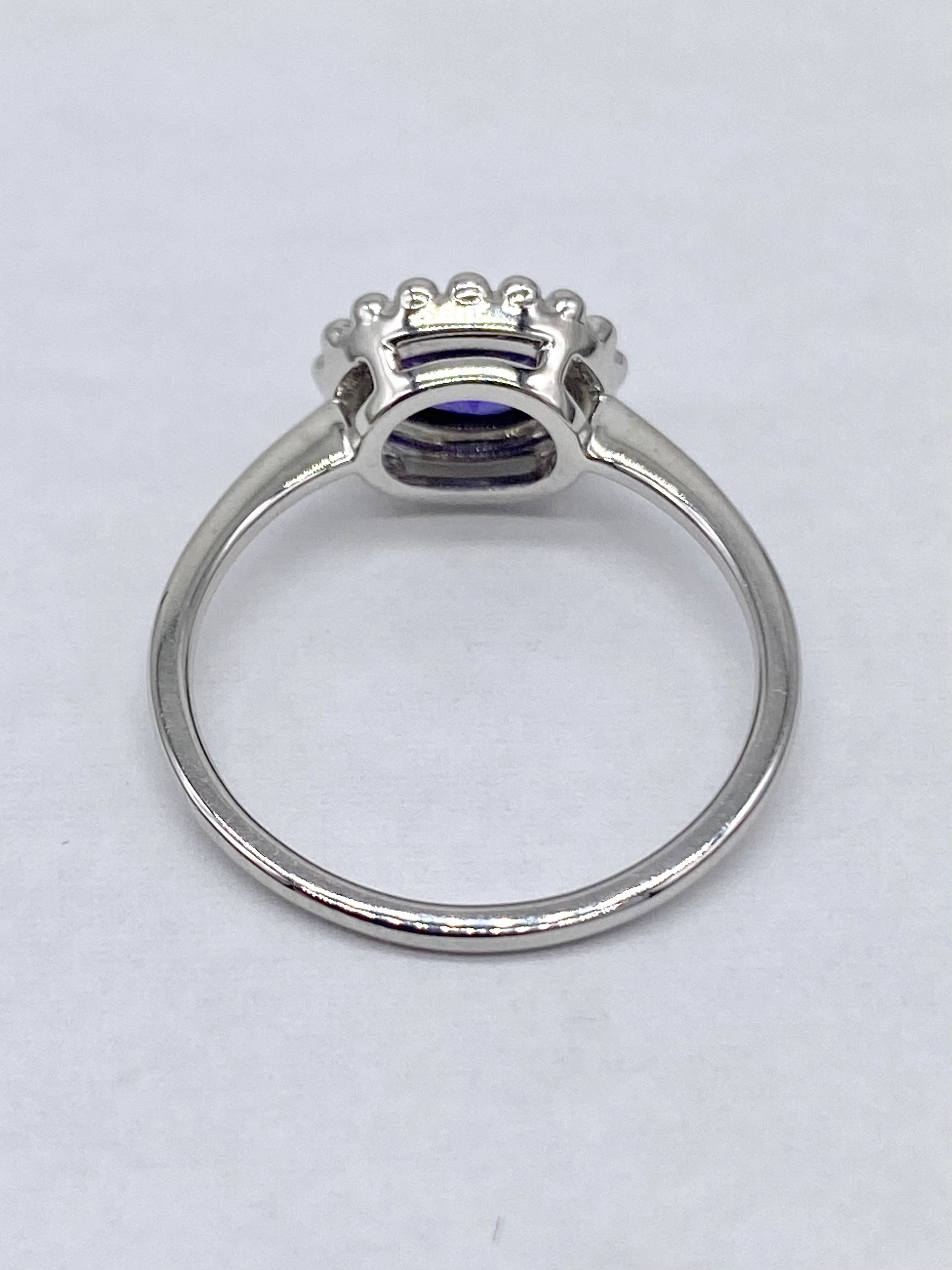 新品】バイオレットサファイア 0.84ct Pt950 リング 【新品】【3日以内