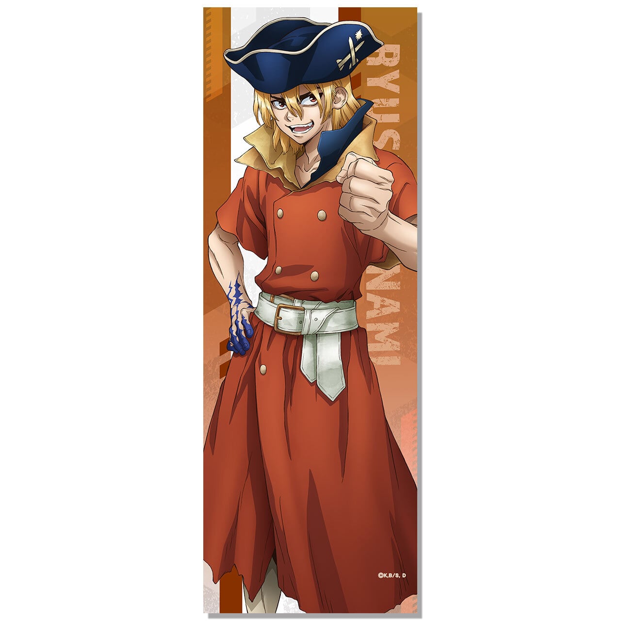 4571576725131受注生産】Dr.STONE ミニタペストリー 七海龍水 | エムズ