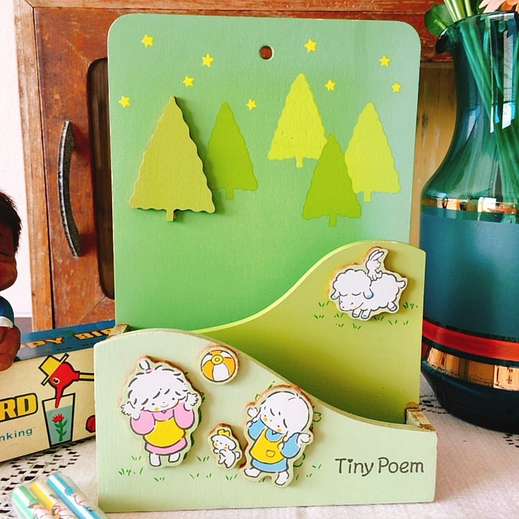 昭和レトロ サンリオ 風の子さっちゃん Tiny Poem | レトロ雑貨