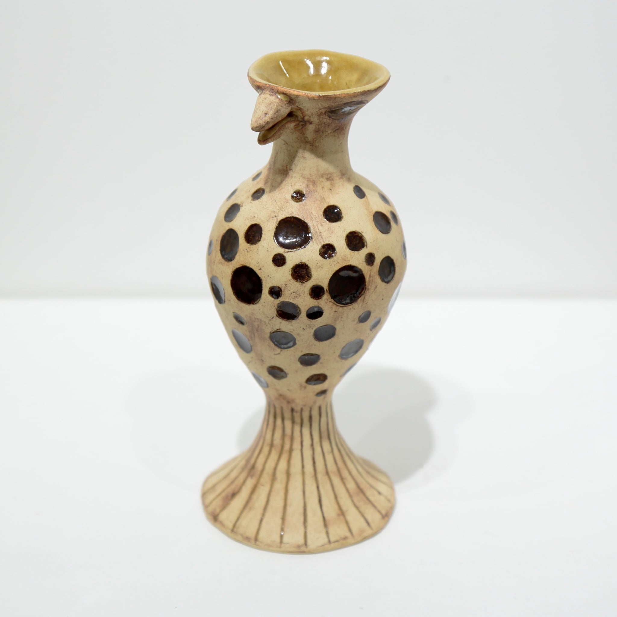 陶器作品-鳥型花器B（水玉） / 中奥 麻美 | GALLERY 2511オンライン