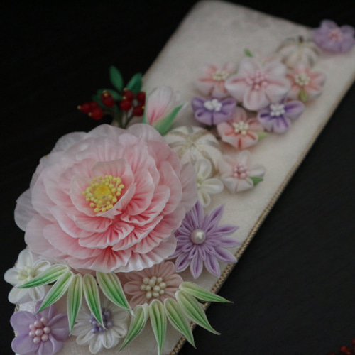 つまみ細工 羽子板 牡丹 初節句 ひな祭り 正月 その他インテリア雑貨