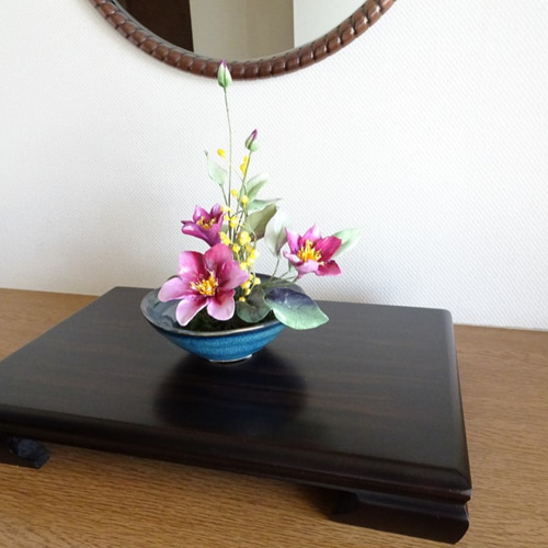 現品限り】【パンフラワー】【和】テッセンとミモザ 心和む癒しの特別