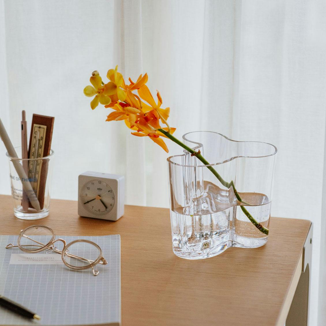 iittala/イッタラ/Alvar Aalto/アルヴァ・アアルト/ 花瓶 120mm クリア