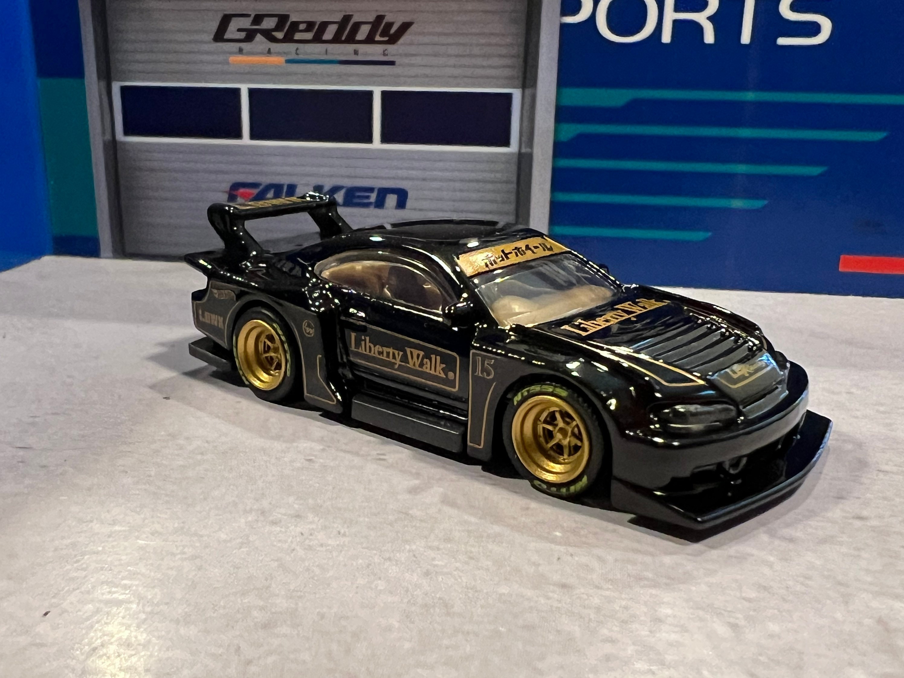 Hot Wheels Liberty Walk Nissan S15 Silvia With Real Riders 6 Spoke