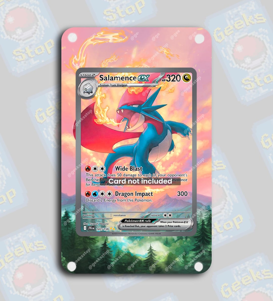 サラマンダー ex SAR | ポケモンカード用ディスプレイケース拡張アート