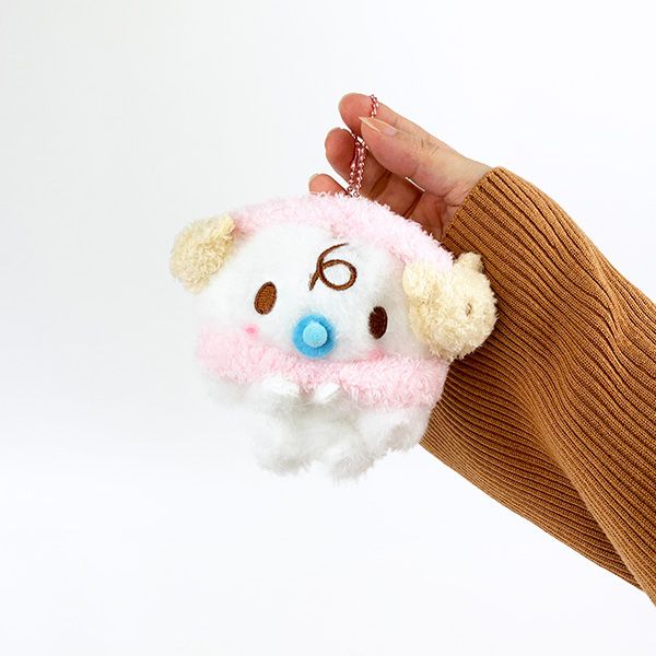 シナモロール マフみみ みるく マスコット ぬいぐるみ キーホルダー