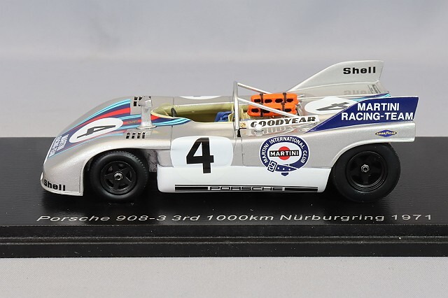 スパーク 1/43 ポルシェ 908/03 1971 ニュル 1000km 3位 #4 G.v.