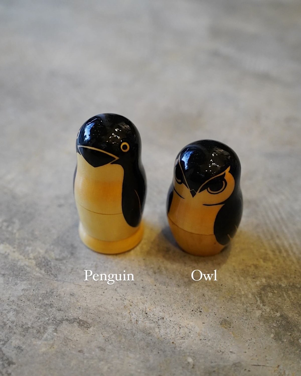 ペンギンとフクロウのマトリョーシカ from ロシア | BREMENS - 旅と