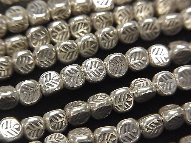 カレンシルバー 飾り三角形ビーズ4mm 10粒~1連(約38cm) - 天然石ビーズ