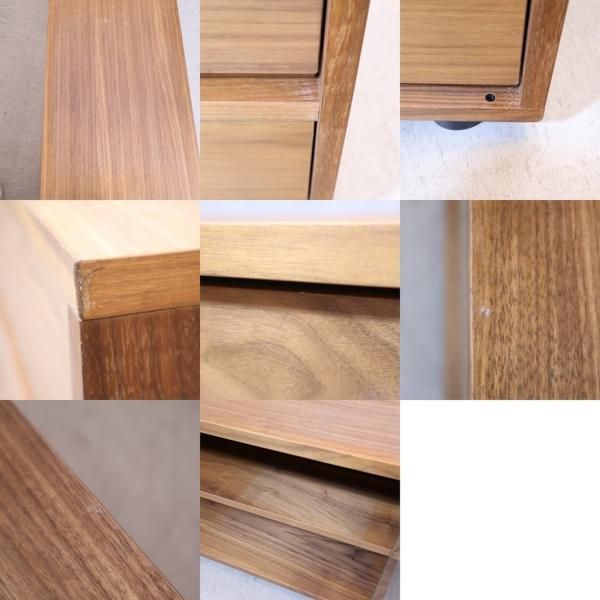 人気の無印良品(MUJI)のウォールナット材 テレビボードです。スッキリ