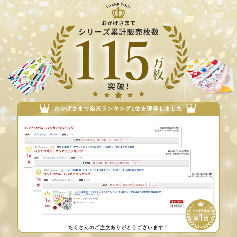 泉州タオル ガーゼタオル ハンドタオル ガーゼタッチ アソート6枚