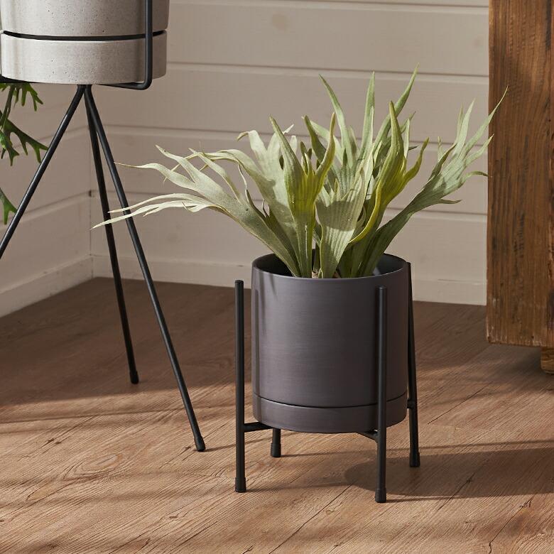 プランター スタンド フォーク型 アイアン 鉄 高さ 20cm 植木 鉢