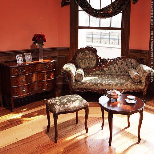 イタリア 家具 アンティーク家具 猫脚センターテーブル W59cm 猫脚