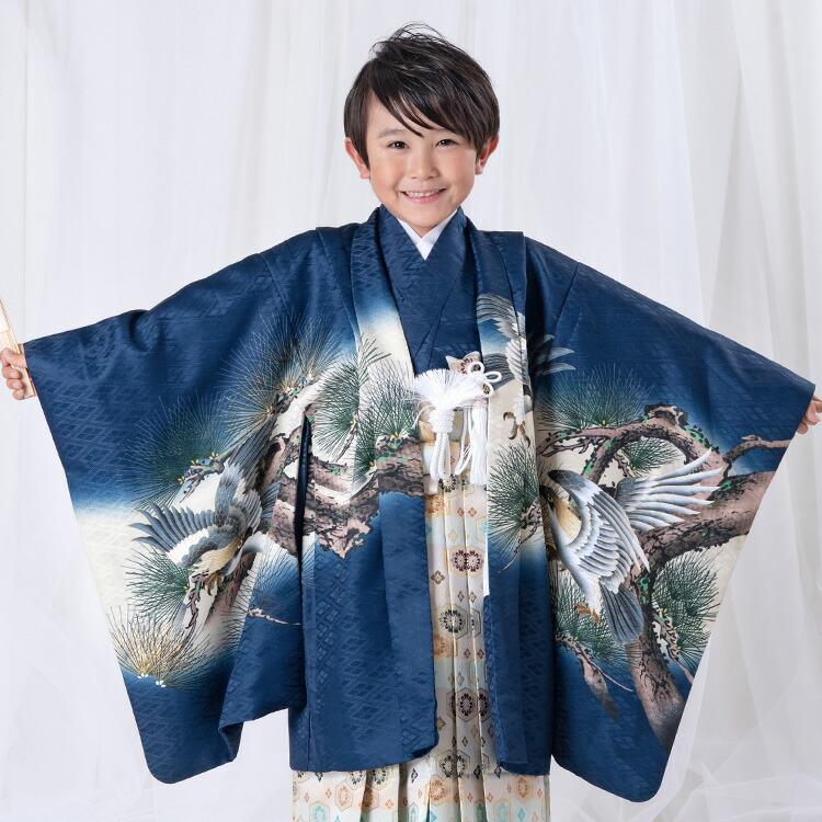 七五三 着物 5歳 羽織袴セット 男の子 10点フルセット 着付け