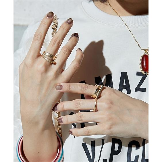 ニッセン（nissen） 大きいサイズ レディース ヴィンテージ風リング5点